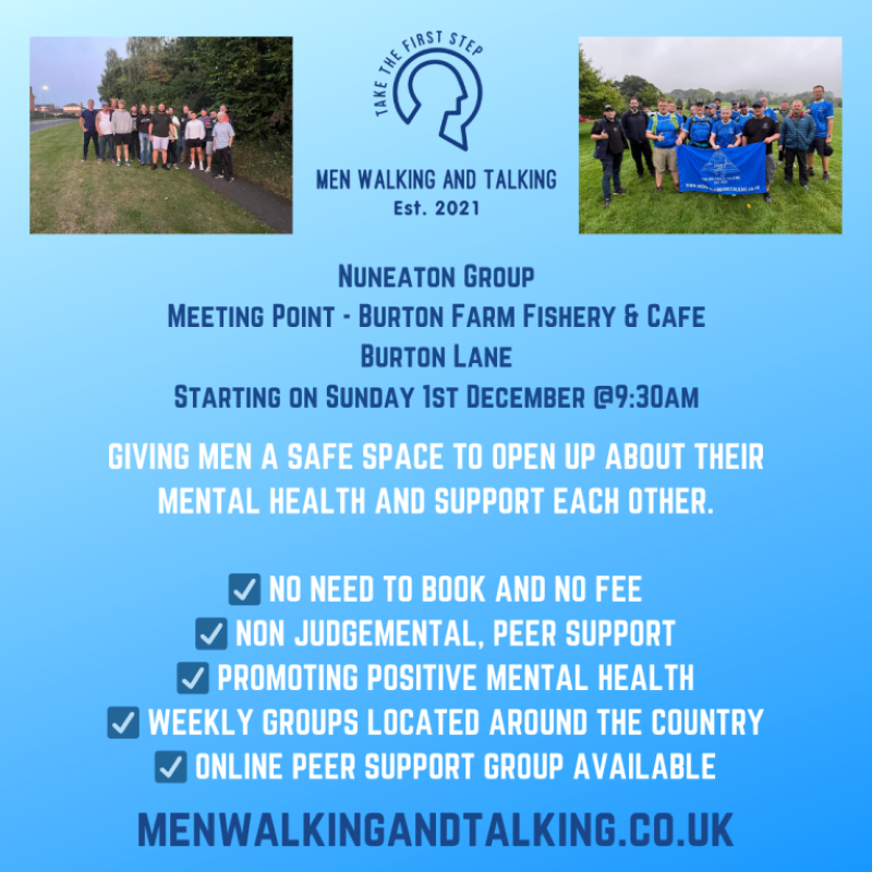 A chance to walk and talk to improve your mental health