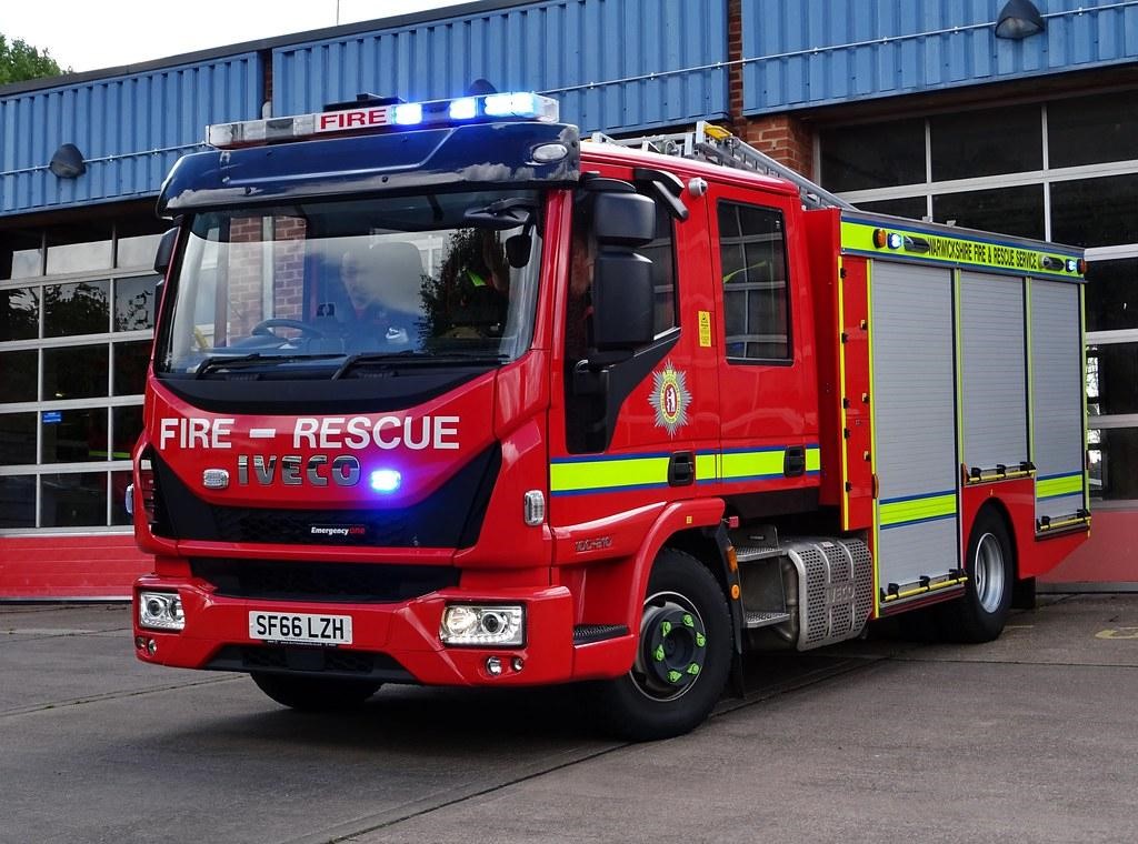 Warwickshire Fire and Rescue Service fire engine