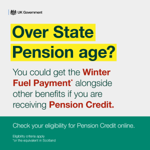 Pension Credit reminder poster